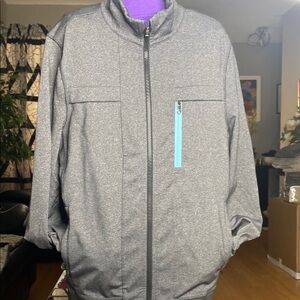 Lululemon Athletica Gray and Blue Zip Up Sweater